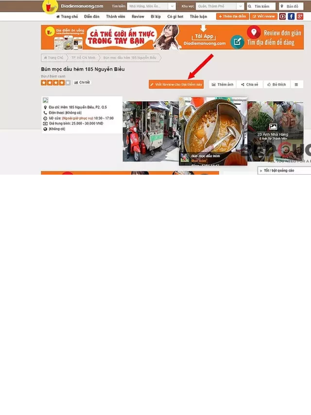  Top 10 Website Ẩm Thực Ấn Tượng Nhất Việt Nam