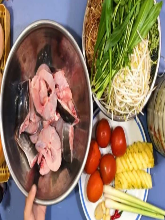   Cách nấu lẩu cá lăng măng chua ngọt ngon ngất ngây thịt mềm thơm hấp dẫn