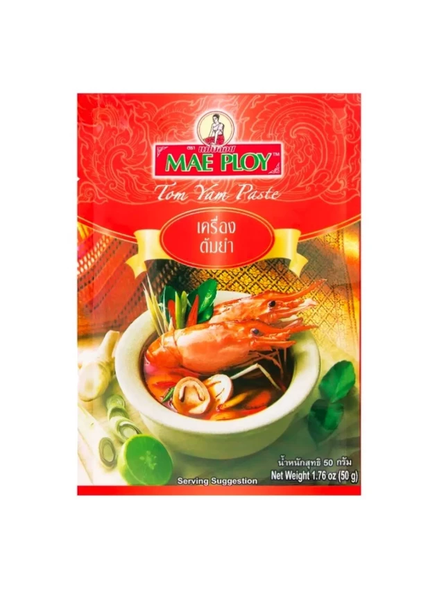   Gói Gia Vị Nấu Tom Yum Mae Ploy 50g Thái Lan: Hương Vị Thái Lan Tươi Mát Ngay Tại Nhà