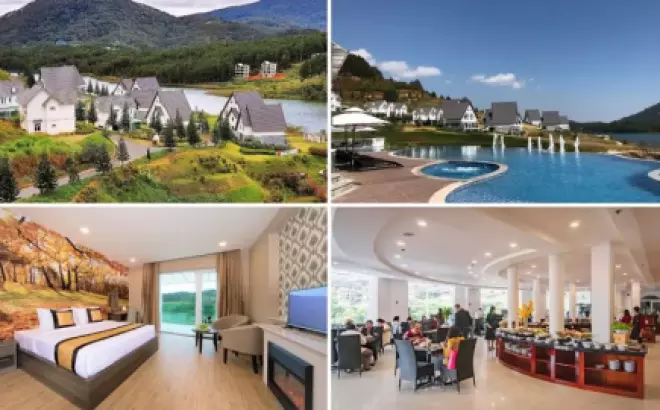 Top 20 Resort Đà Lạt giá rẻ đẹp gần Hồ Tuyền Lâm view rừng thông nổi tiếng