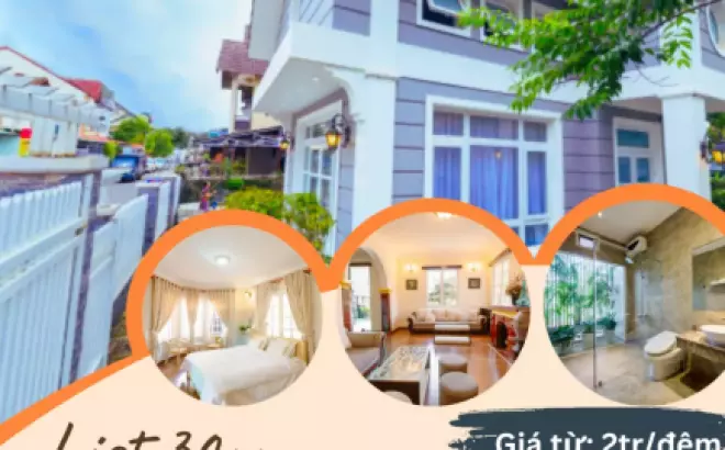 30 Homestay tuyệt đẹp ở Đà Lạt với view đẹp, giá rẻ và gần trung tâm