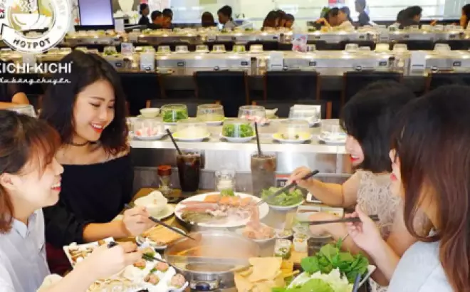 Danh Sách Top Nhà Hàng Buffet Lẩu Băng Chuyền Hà Nội